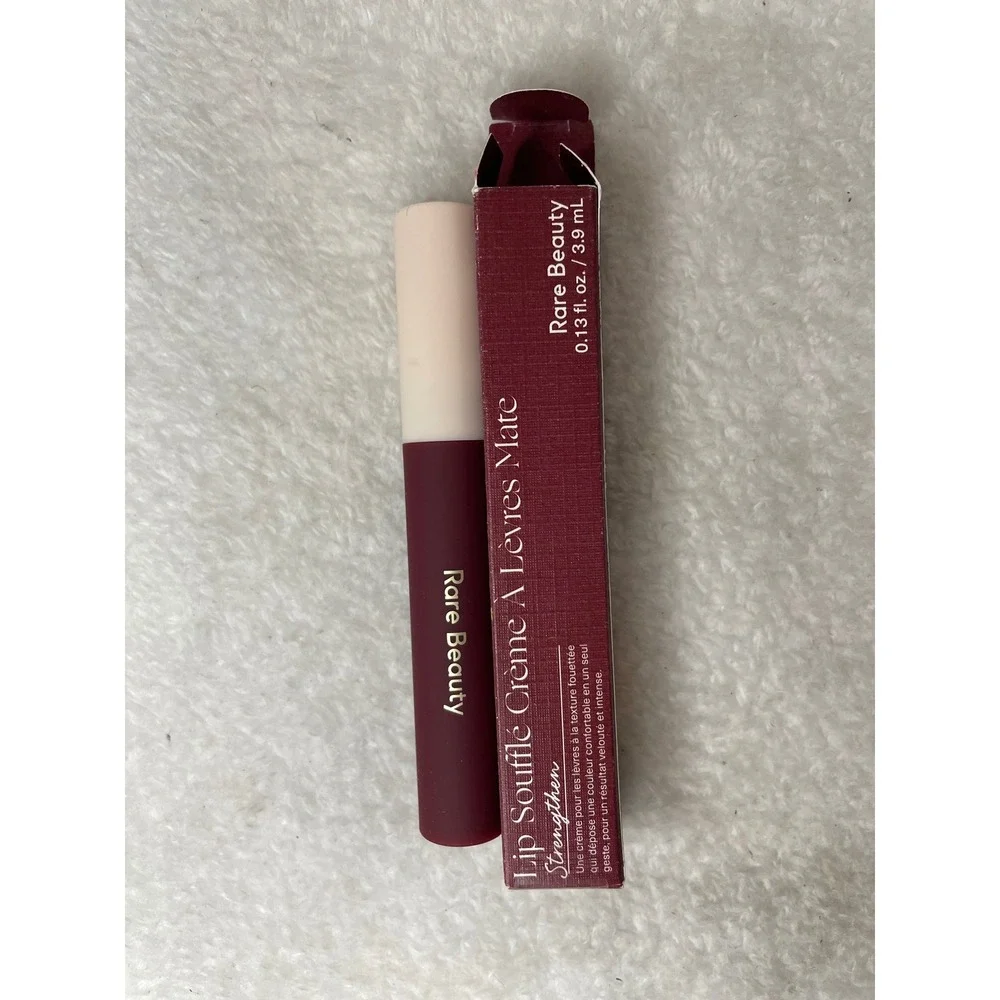 Rare Beauty Lip Souffle Matte Lip Cream Strengthen 0.13 fl oz Dark Red